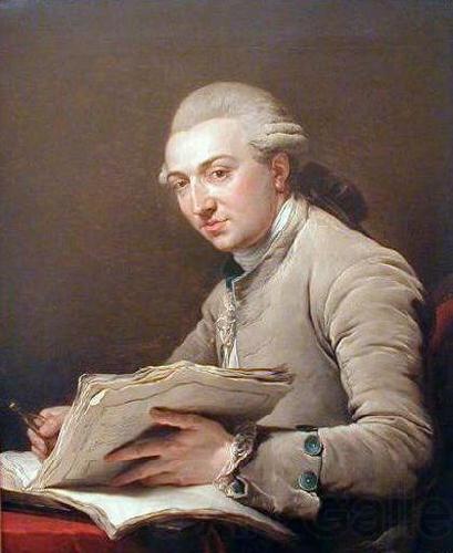Francois-Andre Vincent Portrait of Pierre Rousseau (1751-1829), French architect Norge oil painting art